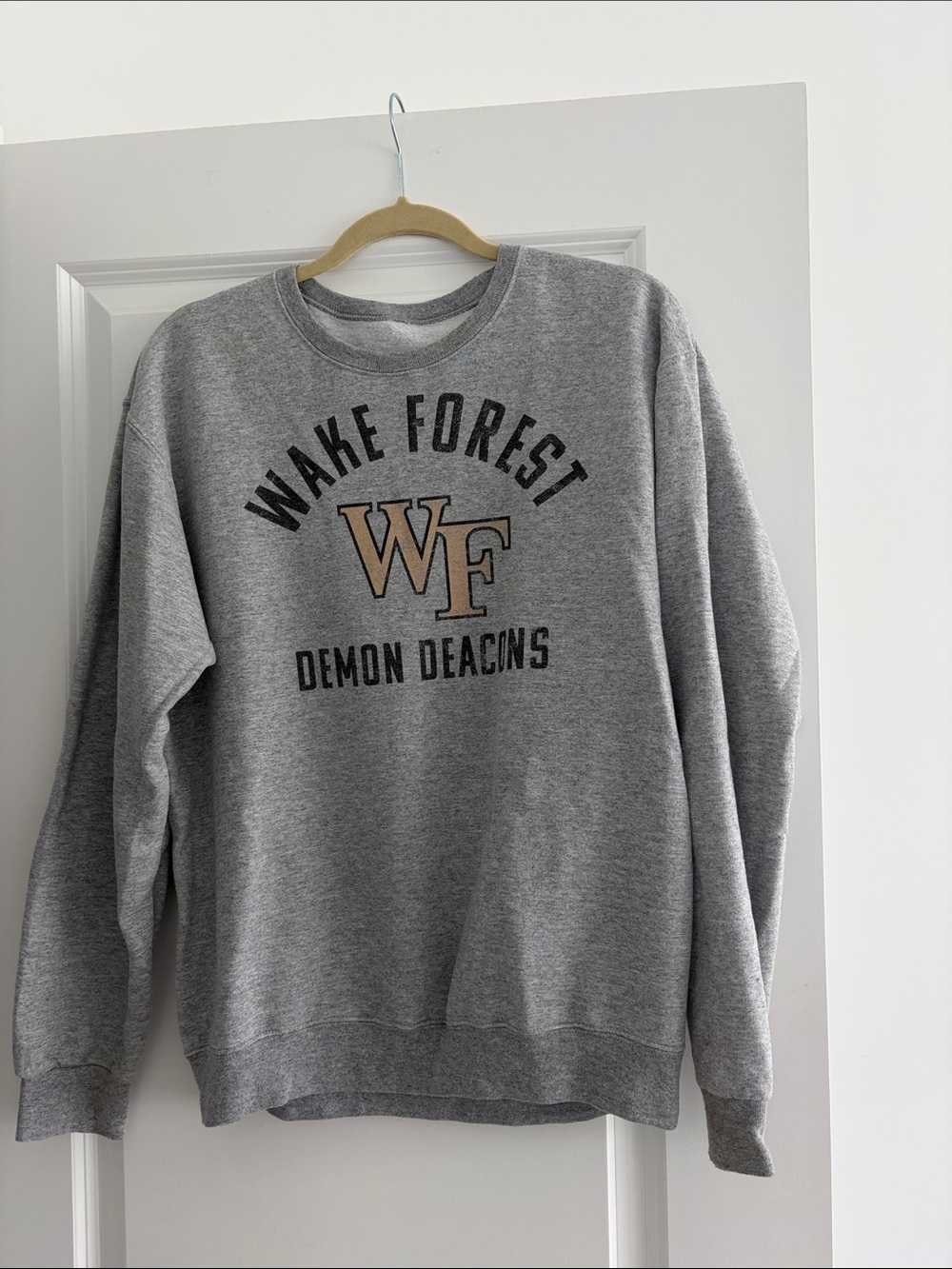 Wake Forest Demon Deacons Gray Crewneck Sweatshirt